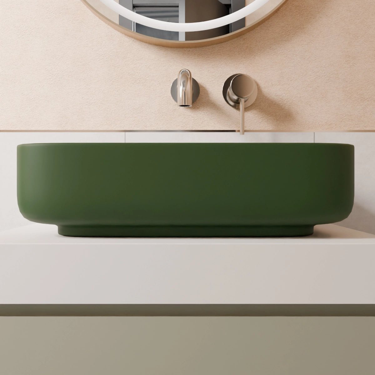 Lavabo verde oscuro Jana - Thebath